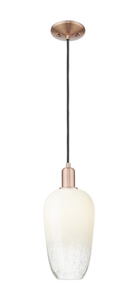 Innovations - 716-1P-AC-G484-7OP - One Light Mini Pendant - Arcadia - Antique Copper