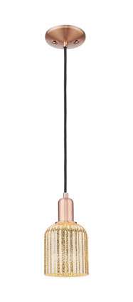 Innovations - 716-1P-AC-G559-5ME - One Light Mini Pendant - Arcadia - Antique Copper