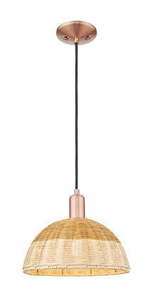 Innovations - 716-1P-AC-NBD2-12-NAT - One Light Mini Pendant - Arcadia - Antique Copper