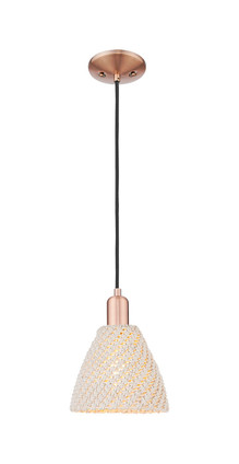Innovations - 716-1P-AC-NBD-75-NAT - One Light Mini Pendant - Arcadia - Antique Copper
