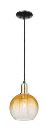 Innovations - 716-1P-BAB-G483-8AM - One Light Mini Pendant - Arcadia - Black Antique Brass