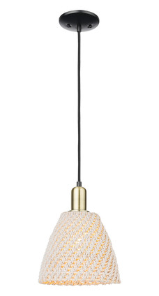 Innovations - 716-1P-BAB-NBD-9-NAT - One Light Mini Pendant - Arcadia - Black Antique Brass