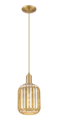 Innovations - 716-1P-BB-G460-7ME - One Light Mini Pendant - Arcadia - Brushed Brass
