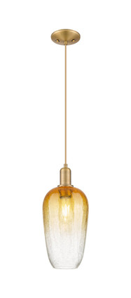Innovations - 716-1P-BB-G484-7AM - One Light Mini Pendant - Arcadia - Brushed Brass