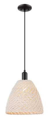 Innovations - 716-1P-BK-NBD-12-NAT - One Light Mini Pendant - Arcadia - Matte Black