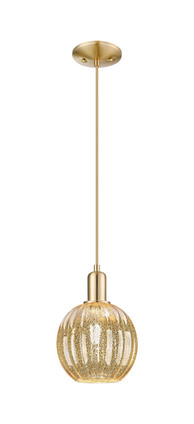 Innovations - 716-1P-CB-G458-7ME - One Light Pendant - Arcadia - Champagne Bronze