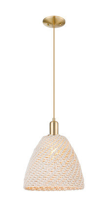 Innovations - 716-1P-CB-NBD-12-NAT - One Light Mini Pendant - Arcadia - Champagne Bronze