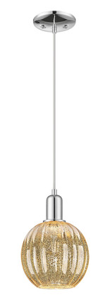 Innovations - 716-1P-PC-G458-7ME - One Light Mini Pendant - Arcadia - Polished Chrome