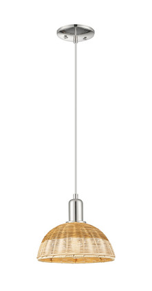 Innovations - 716-1P-PN-NBD2-9-NAT - One Light Mini Pendant - Arcadia - Polished Nickel