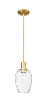 Innovations - 716-1P-SG-G457-6CL - One Light Mini Pendant - Arcadia - Satin Gold
