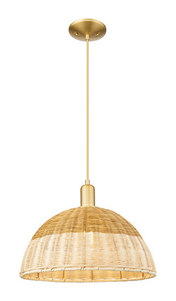 Innovations - 716-1P-SG-NBD2-16-NAT - One Light Mini Pendant - Arcadia - Satin Gold