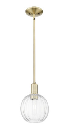 Innovations - 716-1S-AB-G458-7CL - One Light Mini Pendant - Arcadia - Antique Brass