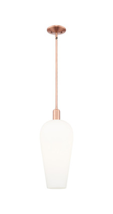 Innovations - 716-1S-AC-G456-8WH - One Light Mini Pendant - Arcadia - Antique Copper