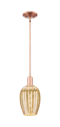 Innovations - 716-1S-AC-G457-6ME - One Light Mini Pendant - Arcadia - Antique Copper