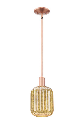Innovations - 716-1S-AC-G460-7ME - One Light Mini Pendant - Arcadia - Antique Copper