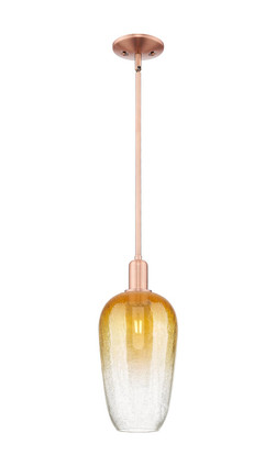 Innovations - 716-1S-AC-G484-7AM - One Light Mini Pendant - Arcadia - Antique Copper
