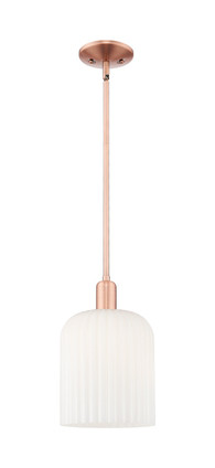Innovations - 716-1S-AC-G559-8GWH - One Light Mini Pendant - Arcadia - Antique Copper