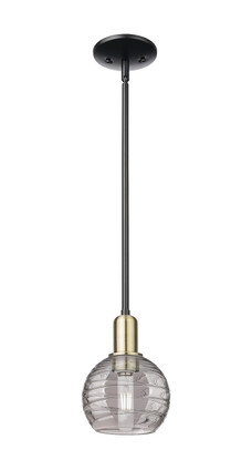 Innovations - 716-1S-BAB-G1213-6CL - One Light Mini Pendant - Arcadia - Black Antique Brass