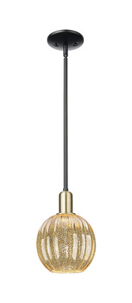 Innovations - 716-1S-BAB-G458-7ME - One Light Mini Pendant - Arcadia - Black Antique Brass