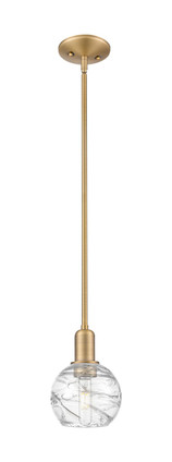 Innovations - 716-1S-BB-G1213-6CL - One Light Mini Pendant - Arcadia - Brushed Brass