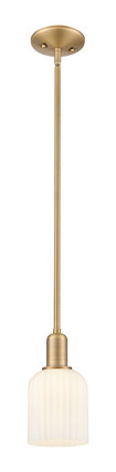 Innovations - 716-1S-BB-G559-5GWH - One Light Mini Pendant - Arcadia - Brushed Brass
