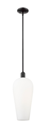 Innovations - 716-1S-BK-G456-8WH - One Light Pendant - Arcadia - Matte Black