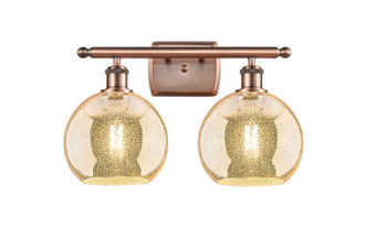 Innovations - 516-2W-AC-G128-8 - Two Light Bath Vanity - Ballston - Antique Copper