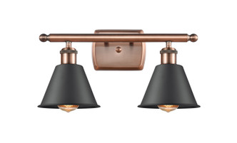 Innovations - 516-2W-AC-M8 - Two Light Bath Vanity - Ballston - Antique Copper