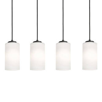AFX Lighting - LEOP04MBBKLNR4 - Four Light Linear Pendant - Leo - Black