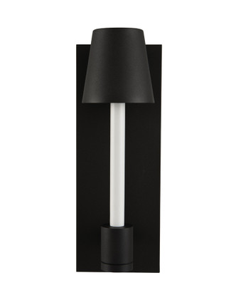 Kalco - 405322MBW - LED Wall Sconce - Candelero Outdoor - Matte Black w White Accent
