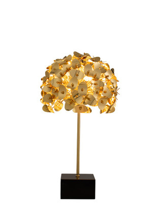 Kalco - 514691GLD - Three Light Table Lamp - Aster - Gold