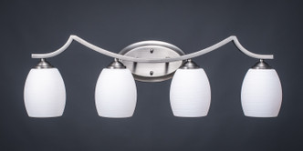 Toltec Lighting - 554-GP-615 - Four Light Bath Bar - Zilo - Graphite