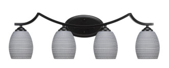 Toltec Lighting - 554-MB-4022 - Four Light Bath Bar - Zilo - Matte Black