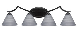 Toltec Lighting - 554-MB-4052 - Four Light Bath Bar - Zilo - Matte Black