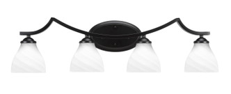 Toltec Lighting - 554-MB-4761 - Four Light Bath Bar - Zilo - Matte Black