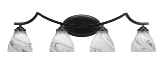 Toltec Lighting - 554-MB-4769 - Four Light Bathroom - Zilo - Matte Black