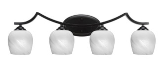 Toltec Lighting - 554-MB-4811 - Four Light Bath Bar - Zilo - Matte Black