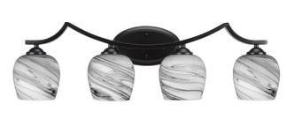 Toltec Lighting - 554-MB-4819 - Four Light Bath Bar - Zilo - Matte Black