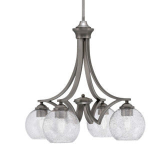 Toltec Lighting - 568-GP-4102 - Four Light Chandelier - Zilo - Graphite