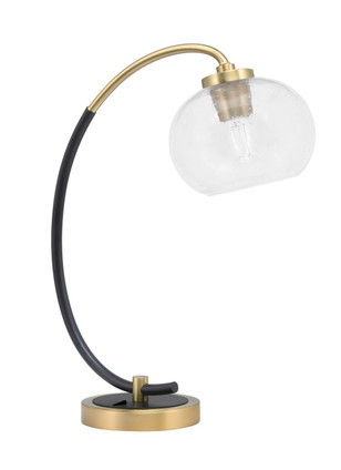 Toltec Lighting - 57-MBNAB-202 - One Light Desk Lamp - Desk Lamps - Matte Black & New Age Brass