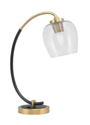 Toltec Lighting - 57-MBNAB-4810 - One Light Desk Lamp - Desk Lamps - Matte Black & New Age Brass