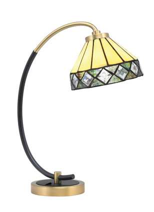 Toltec Lighting - 57-MBNAB-9405 - One Light Desk Lamp - Desk Lamps - Matte Black & New Age Brass