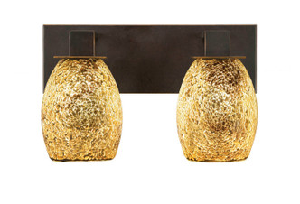 Toltec Lighting - 582-DG-4175 - Two Light Bath Bar - Apollo - Dark Granite