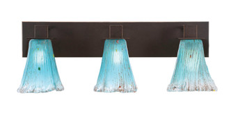 Toltec Lighting - 583-DG-725 - Three Light Bath Bar - Apollo - Dark Granite