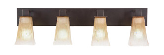 Toltec Lighting - 584-DG-630 - Four Light Bath Bar - Apollo - Dark Granite