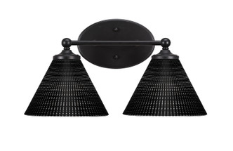 Toltec Lighting - 5912-MB-4059 - Two Light Bathroom Lighting - Capri - Matte Black