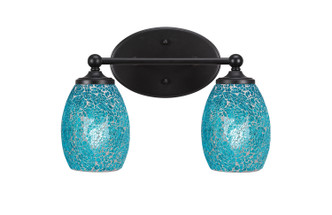 Toltec Lighting - 5912-MB-5055 - Two Light Bathroom Lighting - Capri - Matte Black