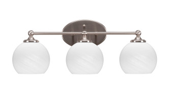 Toltec Lighting - 5913-BN-4101 - Three Light Bathroom Lighting - Capri - Brushed Nickel