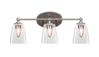 Toltec Lighting - 5913-BN-461 - Three Light Bathroom Lighting - Capri - Brushed Nickel