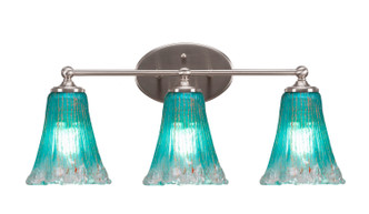 Toltec Lighting - 5913-BN-725 - Three Light Bathroom Lighting - Capri - Brushed Nickel